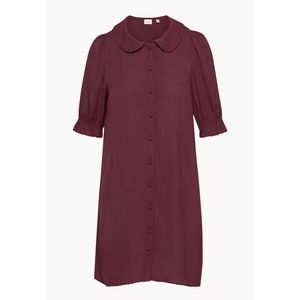 Aritzia Wilfred POPPINS DRESS
Size S
Color SPICED BURGUNDY